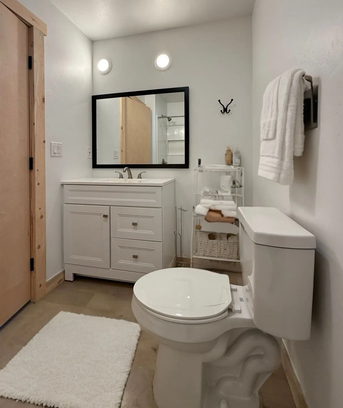 Clean modern bathroom