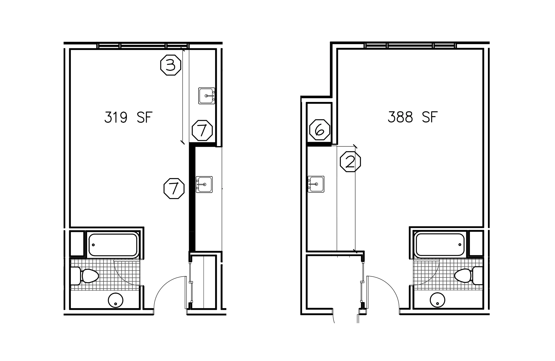 Studio Standard floor plan